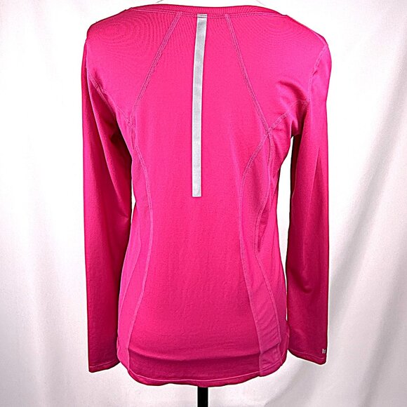 Lucy Athletic/Running Top in Hot Pink with Reflective Band, Size M - Picture 2 of 5